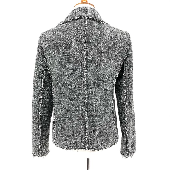 Michael Kors Black White Tweed Boulce Jacket - Picture 4 of 9